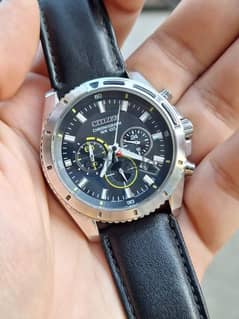 Citizen Chronograph AN801-01E leather wristband 0