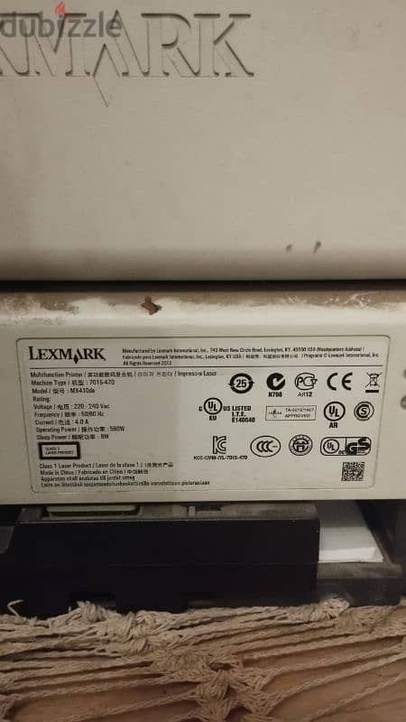 طباعة وتصوير وسكانر وفاكس ٤×١ ممتازة Lexmark استيراد برتنر 3