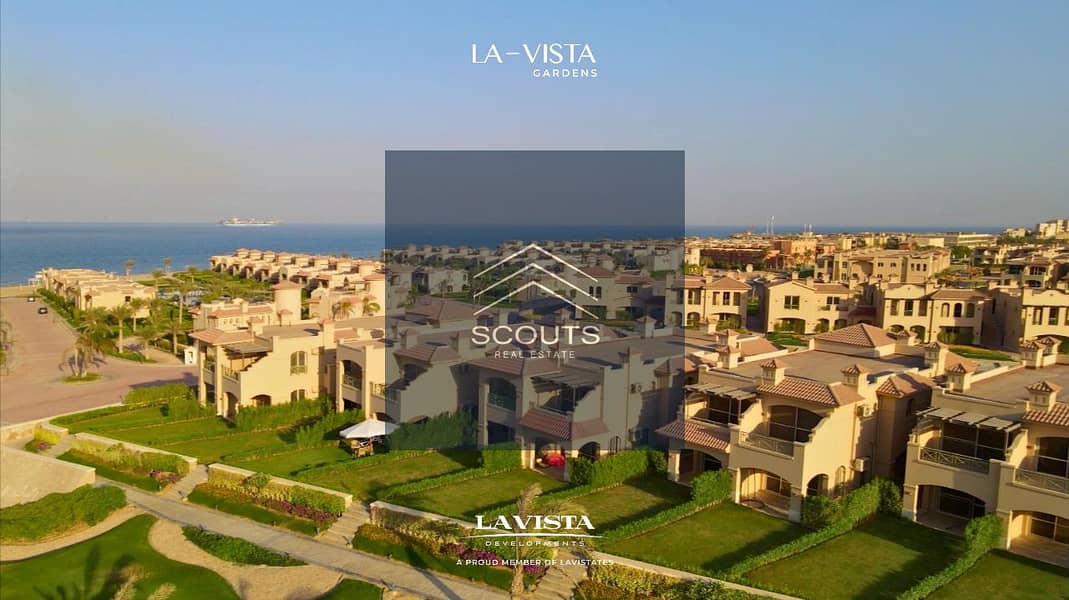 With a down payment of 500,000, I own a chalet in La Vista Gardens, Ain Sokhna, sea view 6