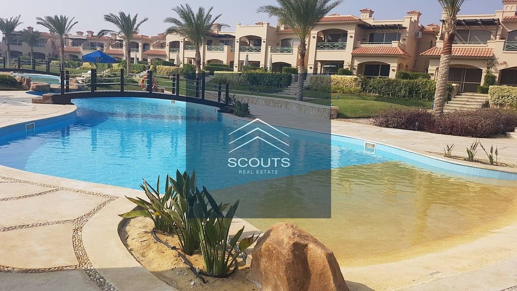 full sea view fully finished chalet for sale with 800k downpayment in lavista 6 ain sukhna 15