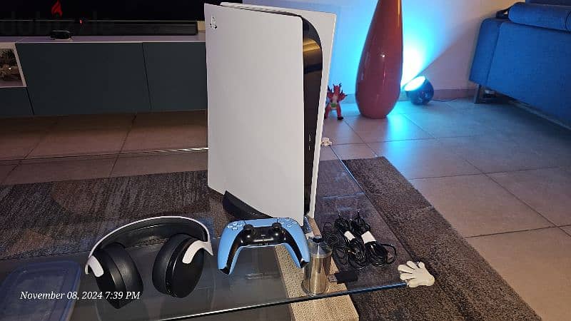 PlayStation 5 with ps5 headphone 3D pluse 0