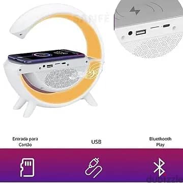 Trendy speaker with wireless charger 2