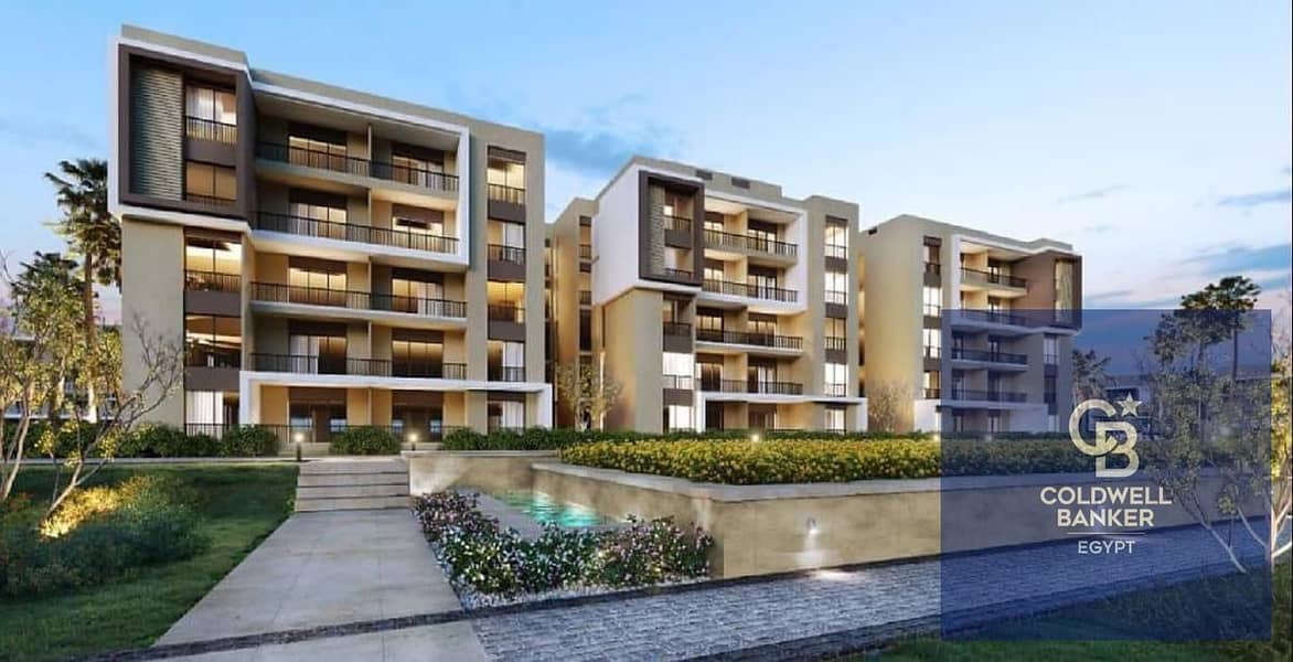 Apartment with garden for sale in Fifth Square Compound, immediate delivery from Al Marasem in the heart of the Fifth Settlement, installments over 6 0