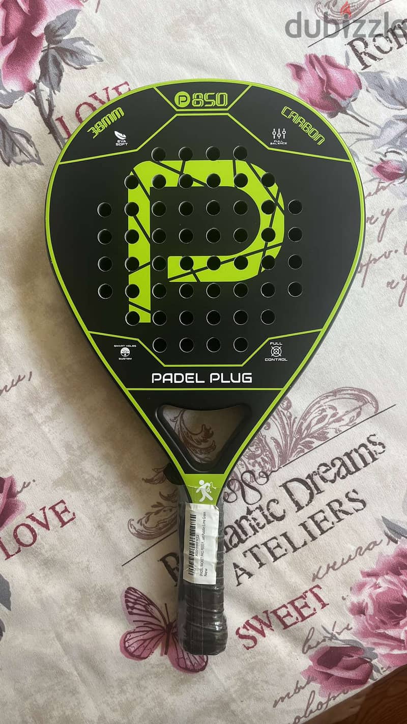 P850 Paddle Racket Carbon Fiber Light EVA Core Memory Foam Paddle 0