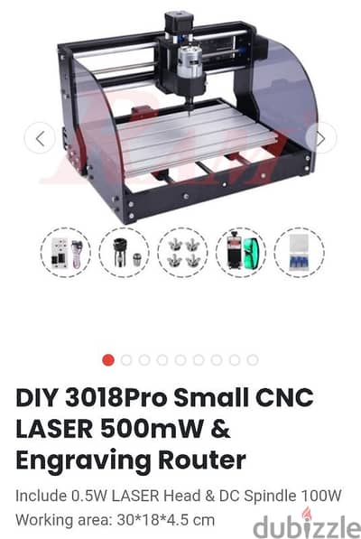 3018Pro Small CNC LASER 500mW & Engraving Router