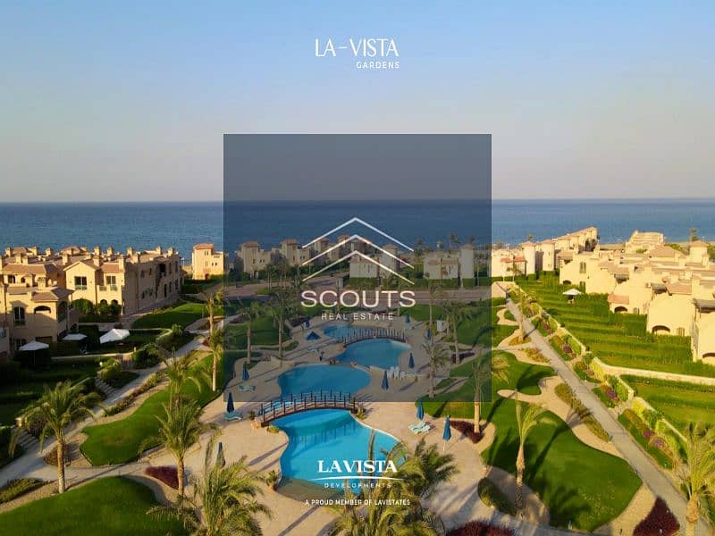 Own a fully finished chalet with immediate delivery with a direct view of the sea in La Vista Gardens Ain Sokhna near Porto Sokhna and Zaafarana 4