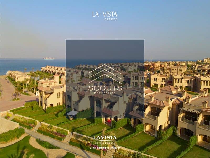 Own a fully finished chalet with immediate delivery with a direct view of the sea in La Vista Gardens Ain Sokhna near Porto Sokhna and Zaafarana 5