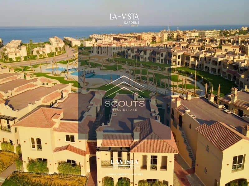 Own a fully finished chalet with immediate delivery with a direct view of the sea in La Vista Gardens Ain Sokhna near Porto Sokhna and Zaafarana 6