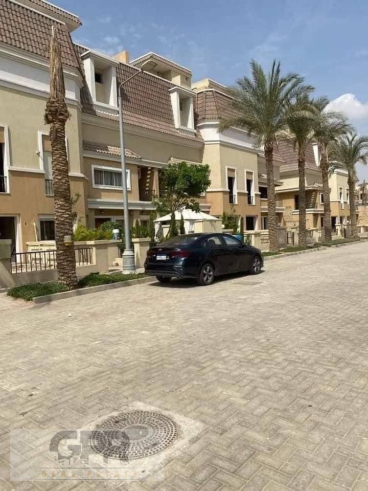 old price for villa town house ( A) in sarai new cairo on suez road direct heart of Mostakbl city next to Hassan allam 1