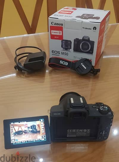 camera canon m50 - كاميرا كانون m 50 + كارت ميمورى 128 GB