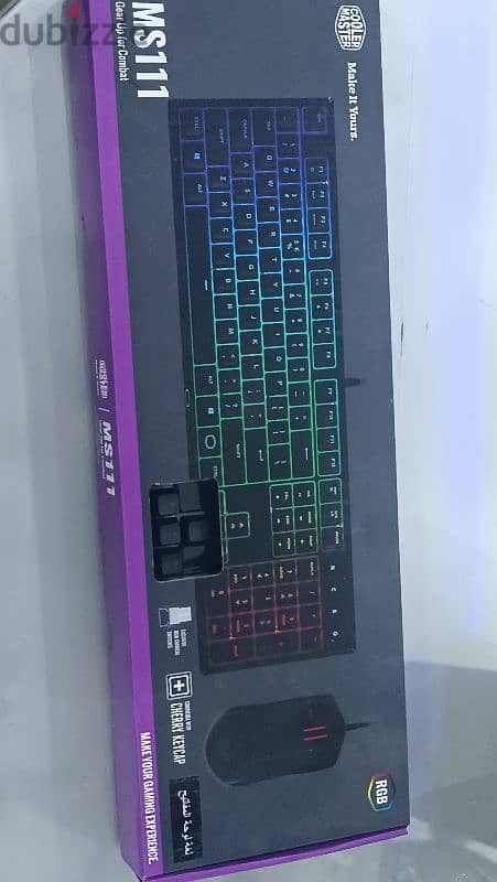 ماوس و كيبورد  Cooler Master MS111 Gaming Keyboard & Mouse Combo Bundl 1