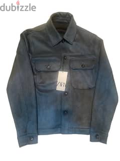 جاكيت Zara أصلي جديد اوڤرشيرت ZARA Faux Suede Overshirt 0