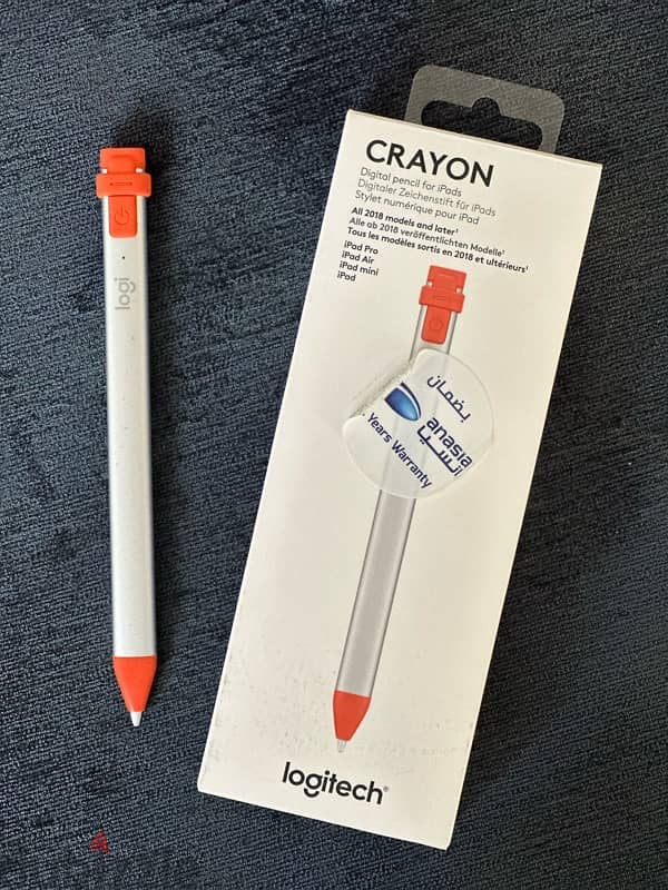 للبيع: قلم Logitech Crayon Pencil مستعمل بحالة جيدة جداً 0