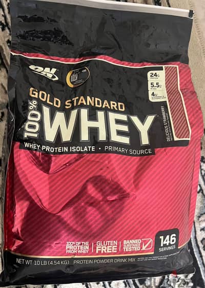 GOLD STANDARD® 100% Whey Protein - 10 lb (146 Servings) واي بروتين