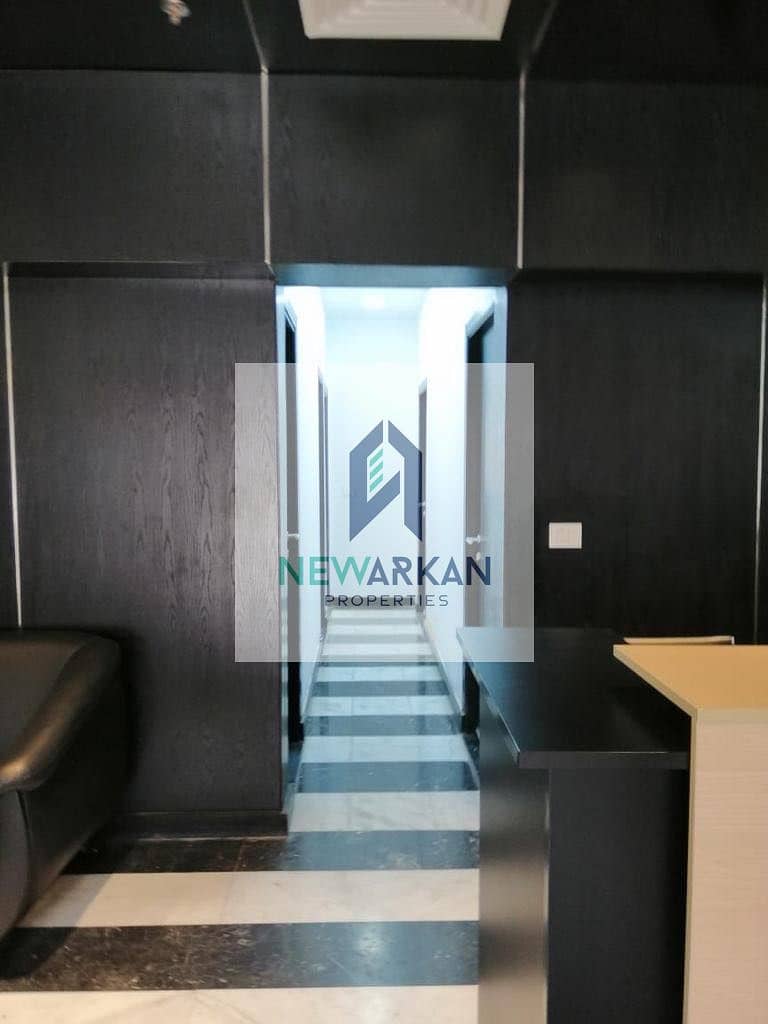 For rent  administrative building of 440 M finished and furnished  in the Courtyard Sheikh Zayed minutes from Saudi 9