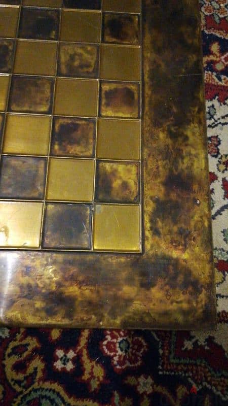 ANTIQUE REGENCY CIRCA 1810-1820 GILT BRASS CHESSBOARD CHESS 750$ 0