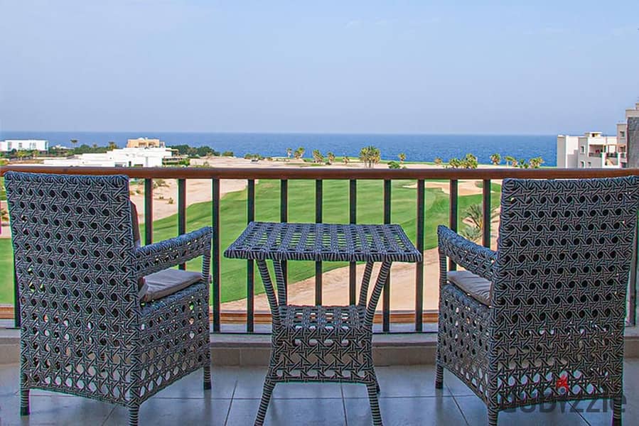 Ready to move Sea view Beach And Golf And Pool Chalet in Somabay Hurghada 0