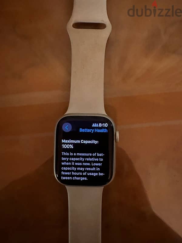 Apple smart watch series 8 45 mm starlight 3