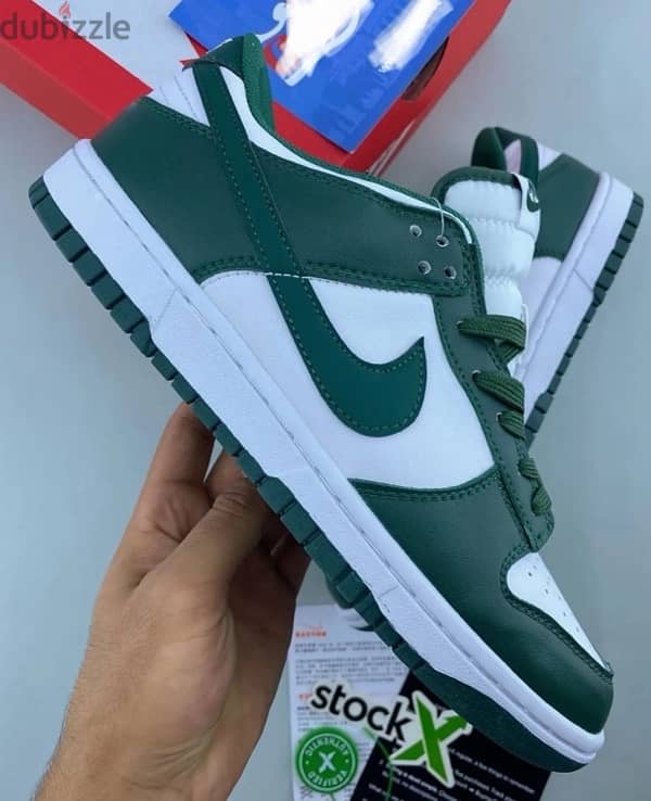 Nike Dunk Low Green Michigan State - نايكي دونك لو اخدر ولاية ميشيغان 1