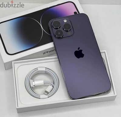 iphone 14 pro max 256 GB وتربروف معاه حاجته كلها كاملة