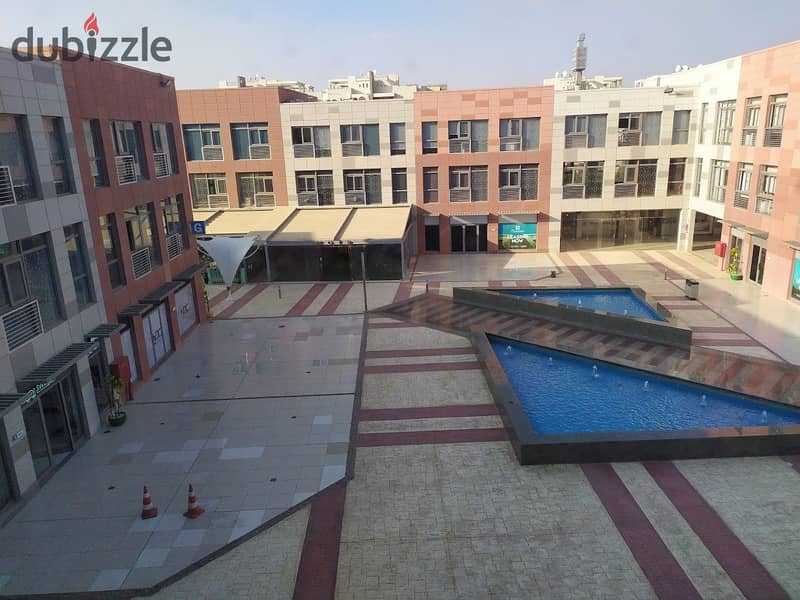 Office for rent, administrative headquarters, 515 square meters, fully finished, furnished, and air conditioners, The Courtyard, Sheikh Zayed, near th 12