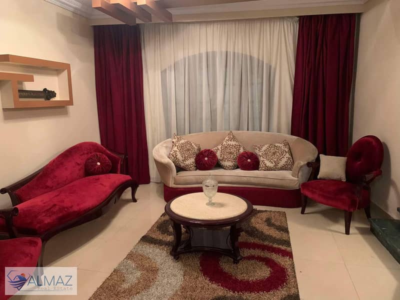 Furnished apartment for rent in District 3/4, a prime location next to services and the Arbella Mall in the Fifth Settlement 0