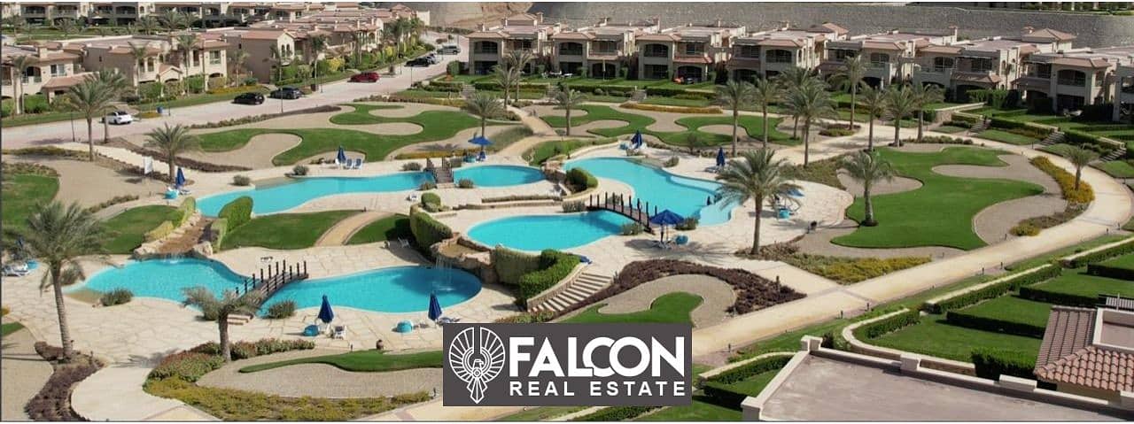 150 sqm chalet for sale, ready to move, in La Vista Gardens, Ain Sokhna, imaginative finishing, with a direct view of the sea from all rooms 7