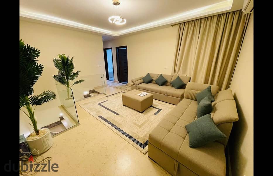 دوبلكس مفروش فرش فندقي للايجار كمبوند ويستاون سوديك بيفرلي هيلزFurnished duplex with hotel furniture for rent in Westown Sodic Beverly Hills compound 16