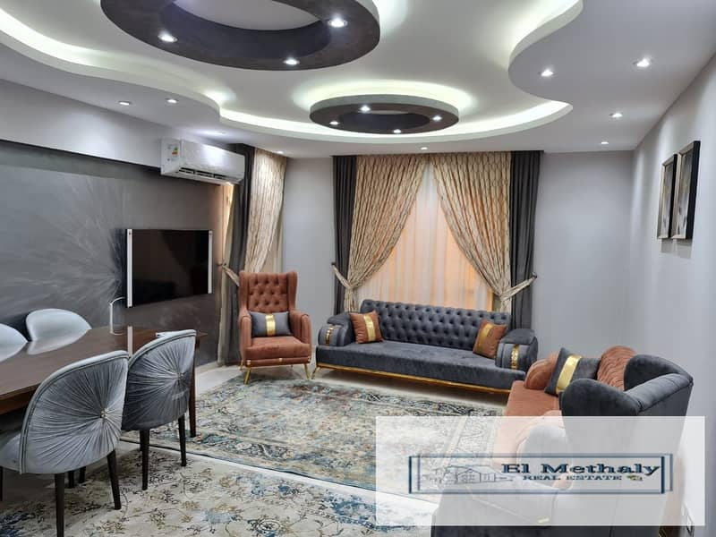 apartment for rent furnished in Al Rehab City   99meter 0