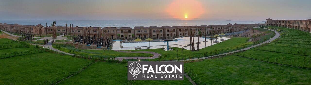 Own a chalet directly on the sea with a down payment of only 500,000 in Telal Ain Sokhna Village 9