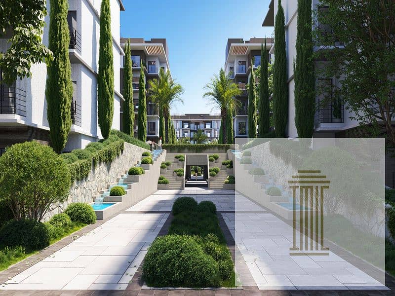 Apartment for sale in Begonia 5% down payment and installments over 9 years in the Fifth Settlement in front of the Intelligence Compound and on Moham 5