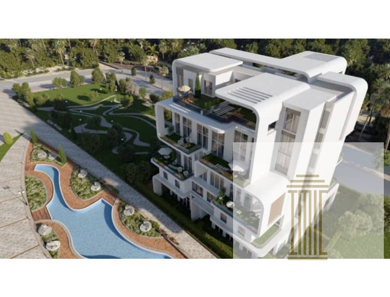 Apartment for sale 183 m fully finished, 10% down payment and installments over 8 years in the Fifth Settlement next to the German University 8