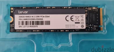 Lexar M. 2 nVMe SSD NM620 256GB 0