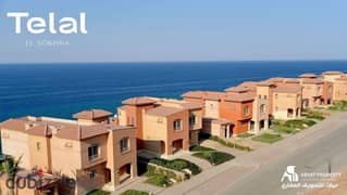 3-bedroom chalet, ultra-super lux finished, first row on the sea in Telal Sokhna Village 0