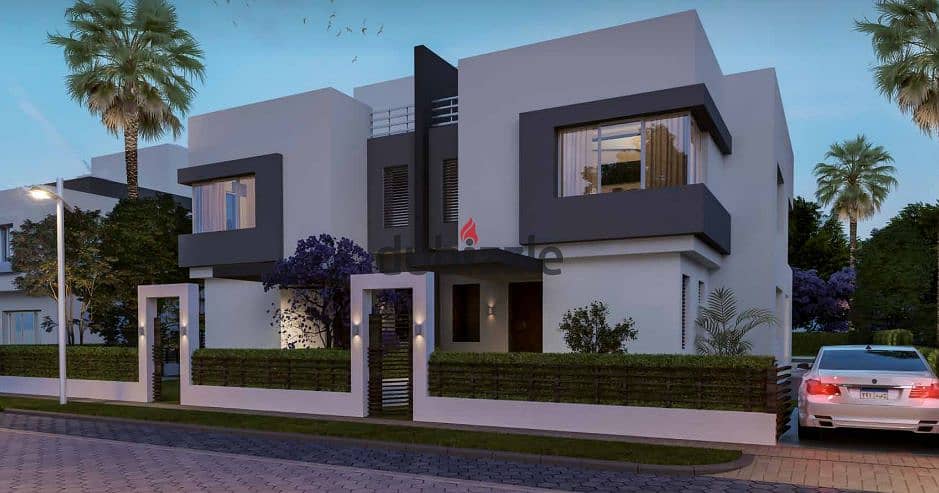 very special villa for sale, immediate delivery and installments over 4 years in New Cairo, Hyde Park Compound 1