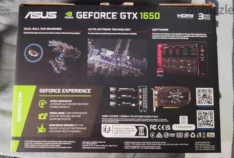 Nvidia Geforce GTX 1650 4GB | كارت شاشة 6