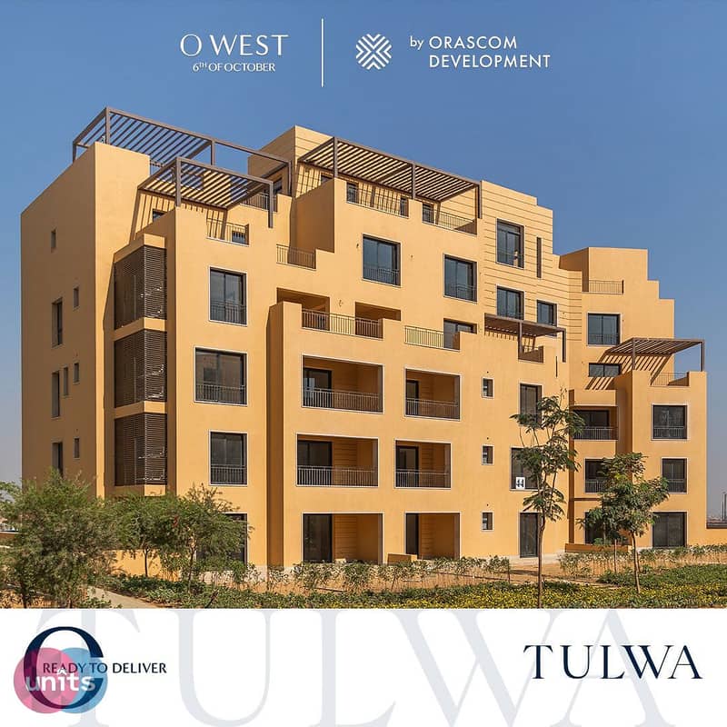 For Sale Semi Finished Apartment in O west by Orascom Development on Wahat Road, located in the heart of 6th of October City 0