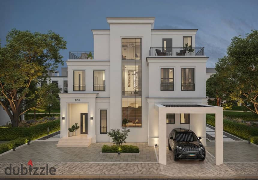 3-storey villa with private swimming pool in Sheikh Zayed, with installments over 9 years, in NAIA West, next to EMMAR 4