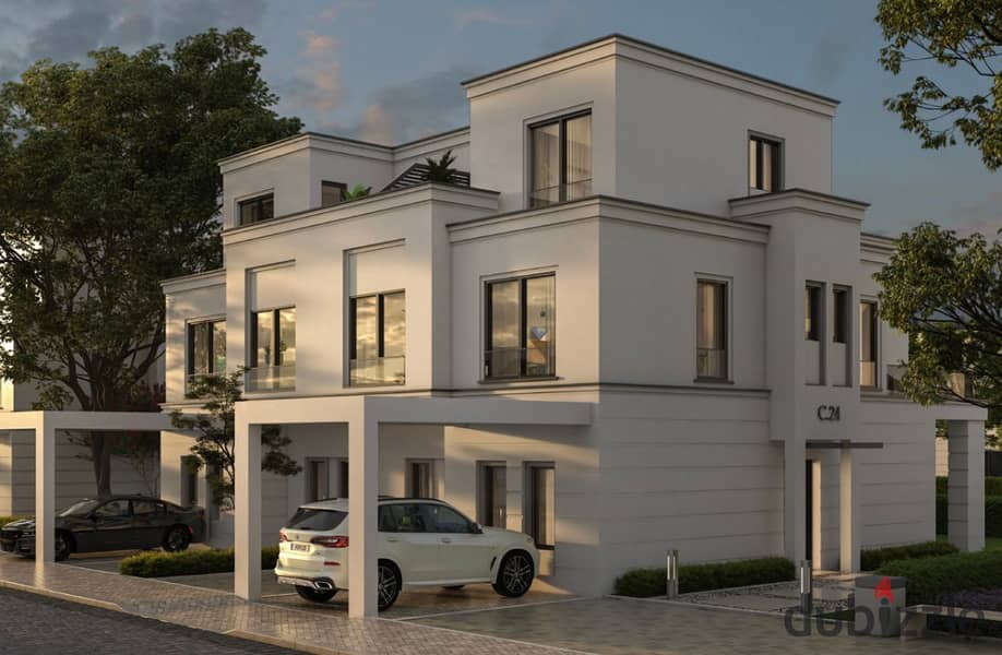 3-storey villa with private swimming pool in Sheikh Zayed, with installments over 9 years, in NAIA West, next to EMMAR 5