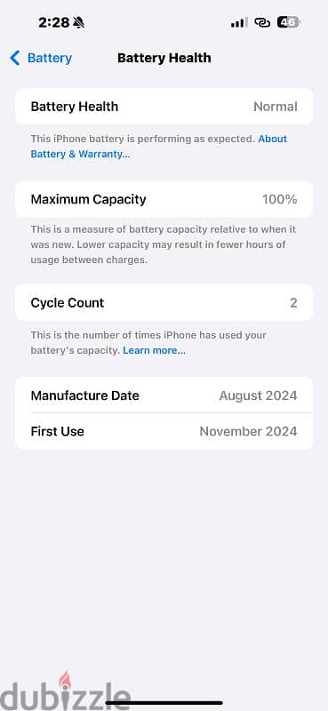 iphone 16 plus 128GB  شريحتين 2