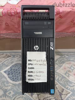 كمبيوتر hp workstation Z620 بحالة الجديد للجمينح و برامج الجرافيك 0