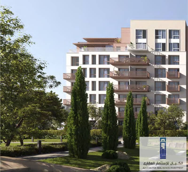 Own a two-bedroom apartment with a garden view in Ashgar City 6th of October with a down payment of 181 thousand - Garden Gate 12