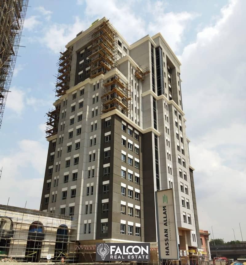 Administrative office, immediate receipt wall by wall with the Italian embassy in the Nile Towers Maspero with Nile View and in front of Hilton Ramses 8