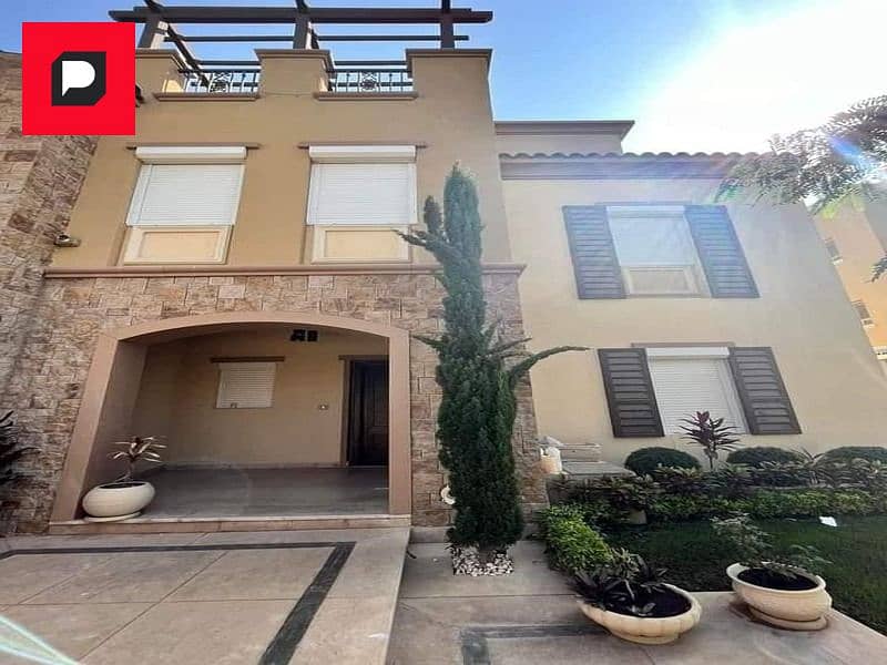 Villa 282m for sale in installments in Telal East Compound, New Cairo, next to Mountain View and Palm Hills and near American University 2