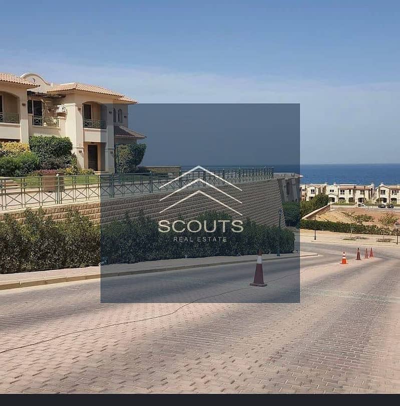 Chalet for sale, immediate receipt, with a private garden overlooking the sea, in La Vista Gardens, Ain Sokhna, excellent location and excellent price 9