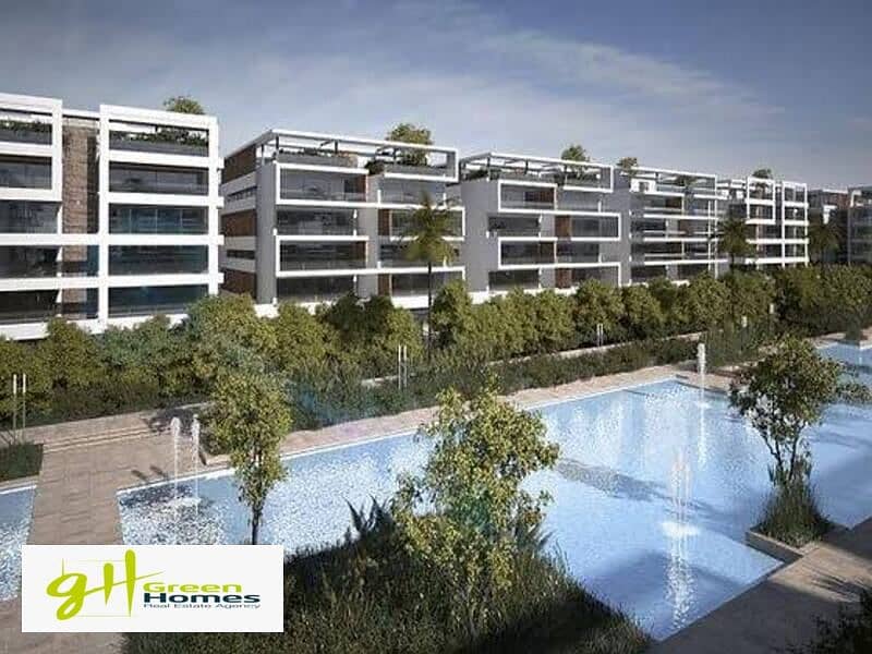 own an apartment with a panoramic open view ,in New Cairo, Lake View Residence 2 2