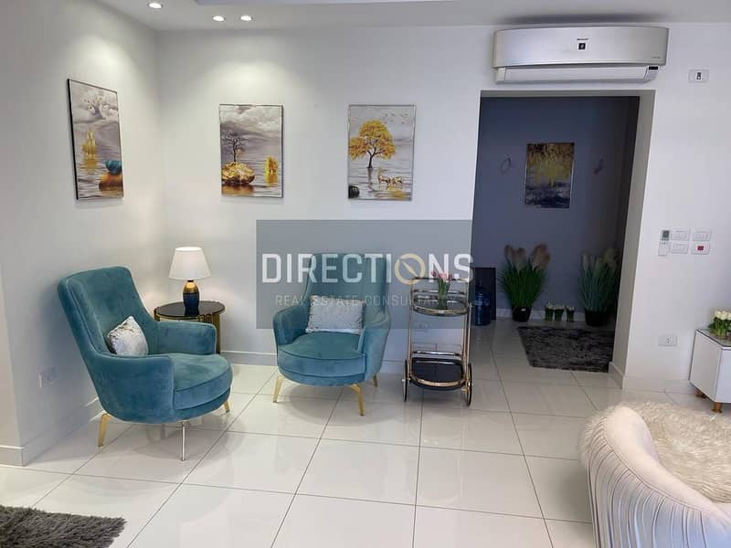 View and receive immediately!! Finished apartment with air conditioners with a view of the pyramids in the Pyramids Hills in 6th of October city 5