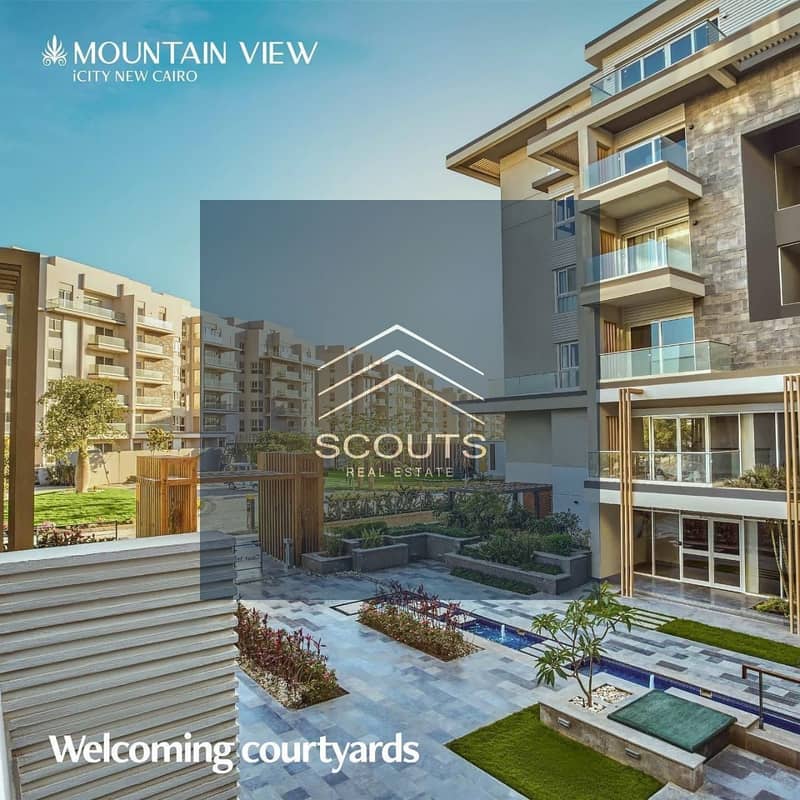 Apartment for sale in Mountain View iCity New Cairo near the American University 90th Street Suez Road Ain Sokhna and Al Rehab with prime location 0