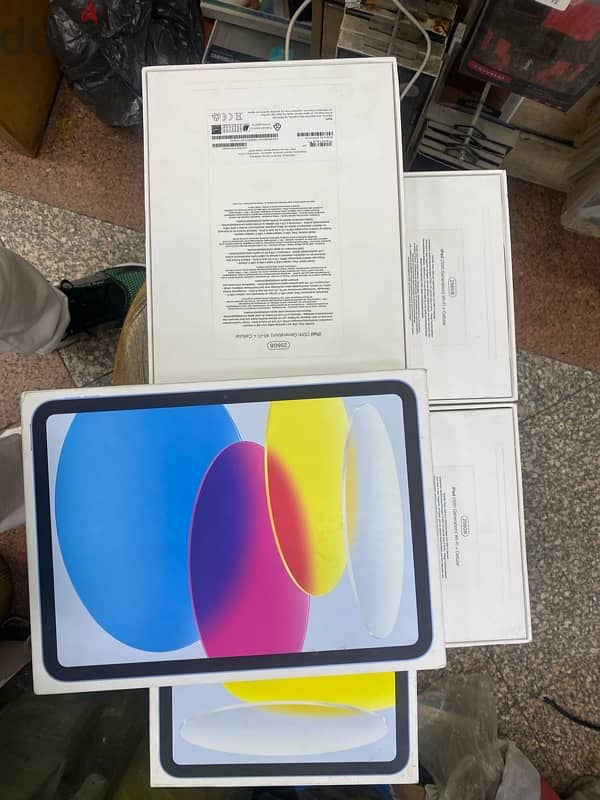 iPad 10 WiFi Cellular 64G Pink Silver Blue جديد متبرشم 0