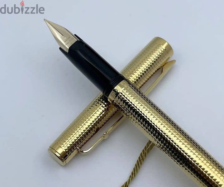 قلم caran d'ache swiss gold plated "G" 14K 2